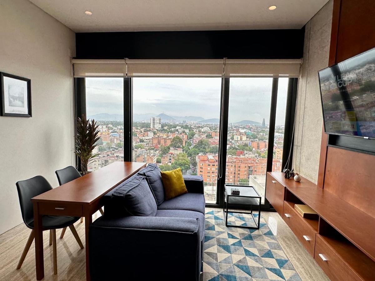 Loft Con Increible Vista Zona Polanco Condesa - Gym Y Business Center Lägenhet Mexico City Exteriör bild